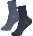 Name It Socks - 2-Pack - Wool/Cotton - NkmWak - Folkstone Grey