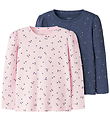 Name It Blouse - 2-Pack - Rib - NmfNelia - Cradle Pink/Blue Indi