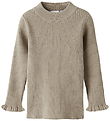 Name It Blouse - Gebreid - Rib - NmfVianna - IJsland Fossiel