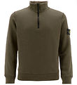 Stone Island Sweatshirt w. Zipper - Military Green