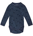 Hummel Bodysuit l/s - HmlMini - Wool - Vintage Indigo