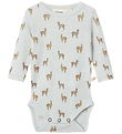 Lil' Atelier Bodysuit l/s - NbmNoel - Wool - Gray Dawn/Lama