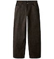 LMTD Trousers - Wide - NlfZebra - Chocolate Brown/Black ZEBRA