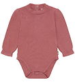 Hust and Claire Bodysuit l/s - Rib - HCBri - Dry Rose