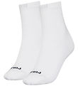 Puma Socks - Short Crew - Heart Logo - 2-Pack - White/Black