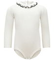Minimalisma Bodysuit l/s - Rib - Silk/Cotton - Beauty - Cream