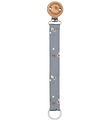 Müsli Pacifier Clip - Stars - Jasmin Blue/Conditioner Cream/Waln