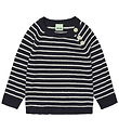 FUB Blouse - Knitted - Wool - Dark Navy/Ecru