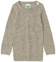 FUB Blouse - Rib - Knitted - Wool - Oat Melange