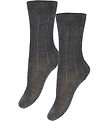 FUB Socks - Wool - Rib - 2-Pack - Dark Beige Melange