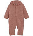 Huttelihut Pramsuit - Wool fleece - Burlwood w. Ears