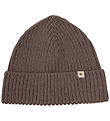 Huttelihut Beanie - Wool - Knitted - Brown Melange