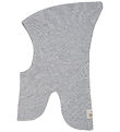 Huttelihut Balaclava - 2-layer - Wool - Knitted - Light Grey Mel