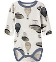 Name It Bodysuit l/s - Wool - NbmWillitus - Snow White/Air BALLO