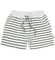 Petit Piao Sweat Shorts - Pocket - Off White/Green