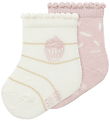 Name It Socks - NbfNupcake - 2-Pack - Cloud Dancer/Burnished L