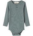 MarMar Bodysuit l/s - Modal - Rib - Dusty Green