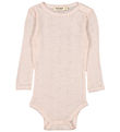 MarMar Bodysuit l/s - Wool - Benedikte - Pink Dahlia