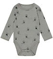 Hust and Claire Bodysuit l/s - HCBo Mouse - Forest Fog