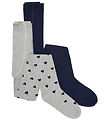 Creamie Strumpfhosen - 2er-Pack - Light Grey Melange
