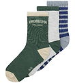 Name It Socks - NkmNols - 3-Pack - Grey Melange/Garden Topiary