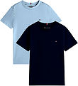 Tommy Hilfiger T-Shirt - 2er-Pack - Brisk Blue/Desert Sky