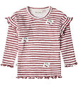 That's Mine Blouse - Rib - Jamilla - Love Berry Stripe