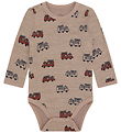 Hust and Claire Bodysuit l/s - HCBaloo Firetruck - Biscuit