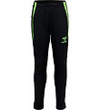 Hummel Track Pants - hmlLEAD - Black/Green Gecko