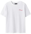 LMTD T-shirt - NlfHeart - Bright White/Red