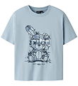 LMTD T-shirt - NlfTedi - Blue Fog