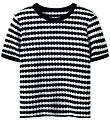LMTD T-shirt - Knitted - NlfSille - Black/White