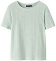 LMTD T-shirt - Pointelle - NlfNmina - Aqua Glass