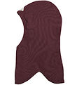 Racing Kids Balaclava - Wool/Cotton - 2-layer - Bordeaux w. Bow