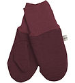 Racing Kids Mittens - Wool/Polyester - Bordeaux