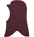 Racing Kids Balaclava - Wool/Cotton - 2-layer - Bordeaux