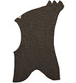 Racing Kids Balaclava - 2-layer - Wool/Cotton - Brown w. Thanks