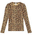 Mads Nørgaard Blouse - Rib - Leopard AOP/Black