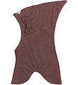 Racing Kids Balaclava - 2-layer - Dusty Heather w. Bow