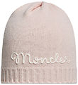 Moncler Beanie - Knitted - Wool - Light Pink