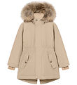 Mini A Ture Winter Coat w. Fur - MatVikania - Savannah Tan