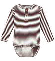 Minymo Bodysuit l/s - Chocolate Chip