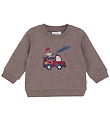 Sweat-shirt Minymo - Dark Brown Mélange