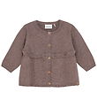 Minymo Cardigan - Knitted - Dark Brown Melange