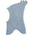 Racing Kids Balaclava - 2-layer - Wool/Cotton - Blue w. Thanks