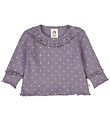 Müsli Blouse - Rib - Dot - Lilac Fog/Oak