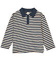 Müsli Polo blouse - Stripe Polo - Oak/Night Blue