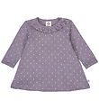 Müsli Kjole - Rib - Dot - Lilac Tåke/Oak