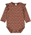 Müsli Bodysuit l/s - Cedar Frill - Root/Oak/Clay