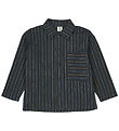 Müsli Shirt - Stripe - Night Blue/Moss/Stormy Blue